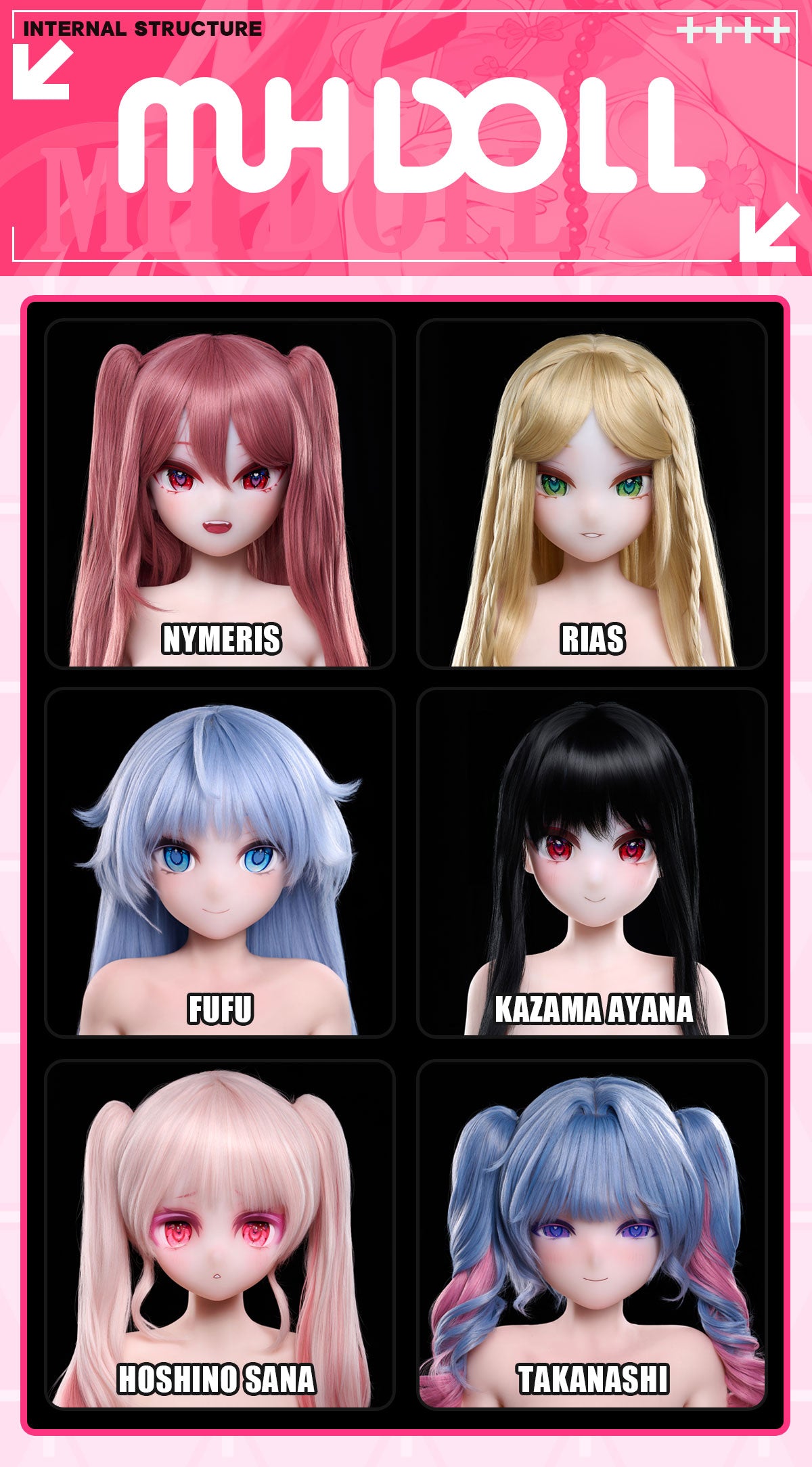 MDDOLL Series Anime Sex Doll Head